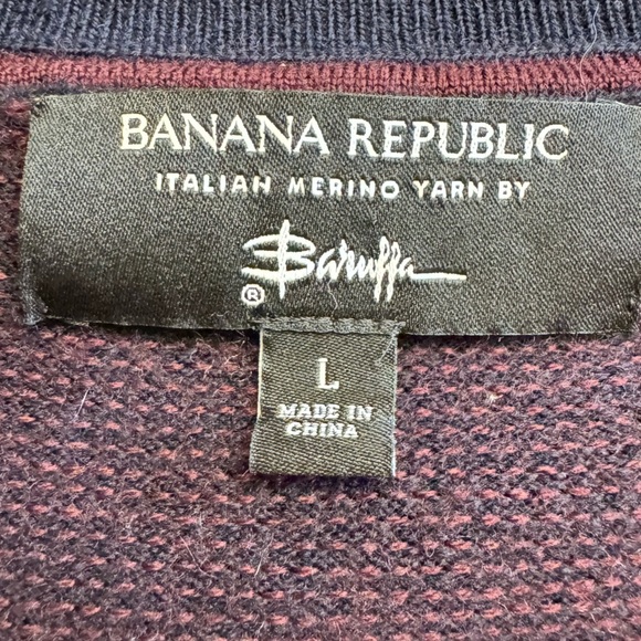 Banana Republic Sweater Italian Merino Yarn by Baruffa Size Large - Picture 15 of 16
